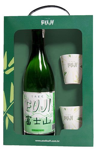 Sake Fuji 750 ml com 02 Copos (Kits)